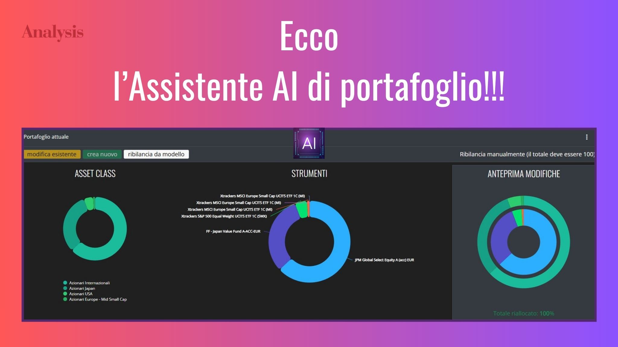 Assistente AI di portafoglio